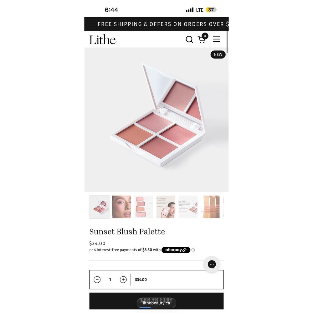 Lithe Blush Pallete